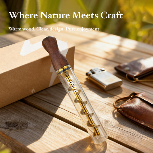 Glass Blunt Gen2 - Black Walnut Combo